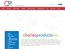 Tablet Screenshot of charlesproducts.com